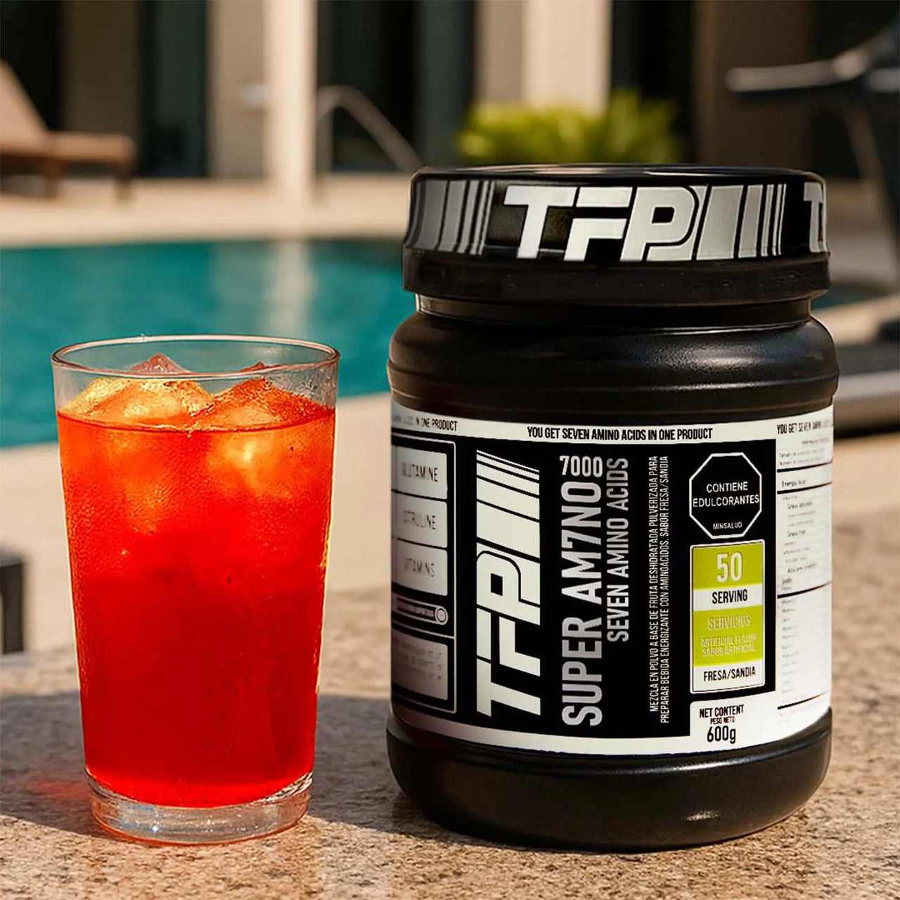 TFP Super Am7no 7000 con 7 Aminos 600 Grs