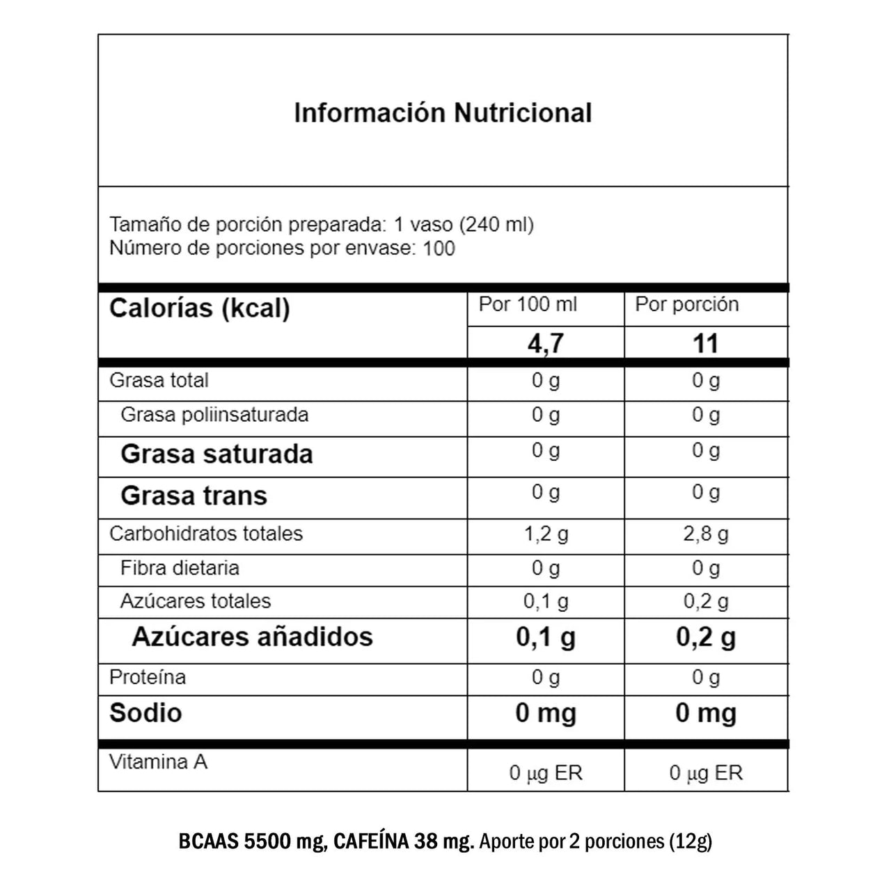TFP Trionox con Aminos BCAAS 600 Gramos