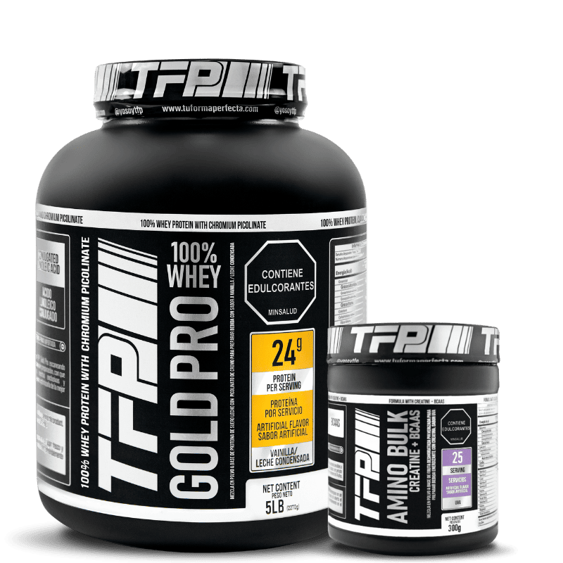 Combo Proteina Whey TFP Gold Pro con Creatina Monohidratada