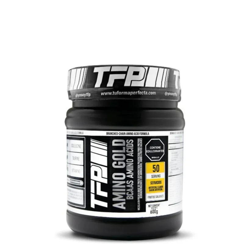 Aminoacidos BCAAS TFP Amino Gold 600 grs para Ganancia Muscular Limpia