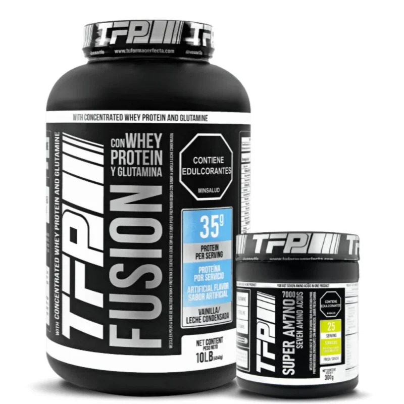 Promocion proteina TFP Fusion y aminoacidos para aumento de masa muscular