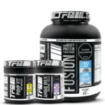 Promocion proteina para ganar masa muscular TFP Fusion, creatina y energizante. Combo de ganancia muscular