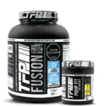 Combo para aumentar masa muscular proteina TFP Fusion y pre entrenamiento