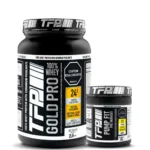 Combo proteina limpia TFP Gold Pro y energizante para ganar musculo sin grasa