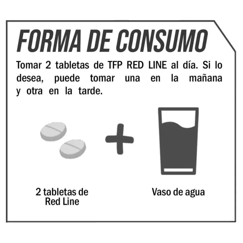quemador de grasa TFP Red Line ingredientes y forma de preparacion