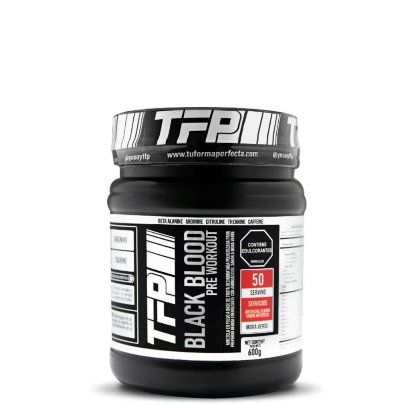Pre Entrenamiento TFP Black Blood 600 grs para Entrenar con mas energia